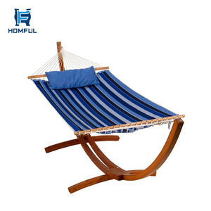 HOMFUL Garden Hammock Chair Reversible Quilted Hammock with stand