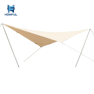 HOMFUL High Quality Outdoor Polyester Fabric Hammock Camping Hammock Sun Shade Rain Fly Tarp