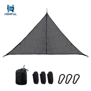 HOMFUL Custom  Portable Polyester Nylon Mesh Garden Outdoor Camping Triangle Hammock