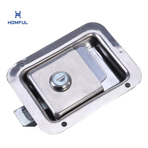 HOMFUL RV Hatch Lock Stainless Steel RV Key Entry Door Lock Handle Latch RV Lock