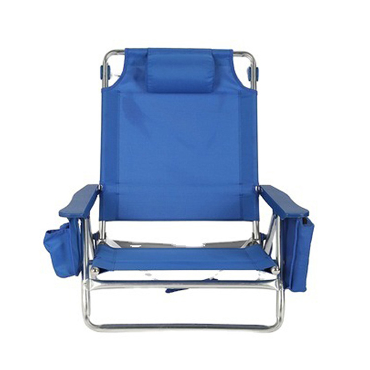 HOMFUL Wholesale Adjustable Lightweight Aluminum Reclining Beach Chair