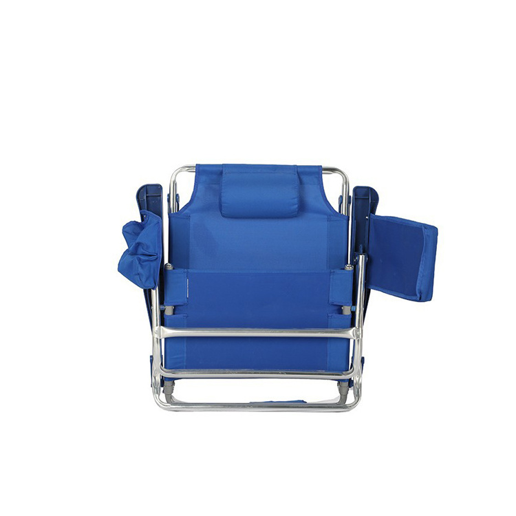 HOMFUL Wholesale Adjustable Lightweight Aluminum Reclining Beach Chair