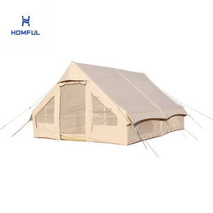 HOMFUL Custom Multi Persons Large Two Room Waterproof Inflatable House Air Tent Outdoor Inflatable Camping Tent