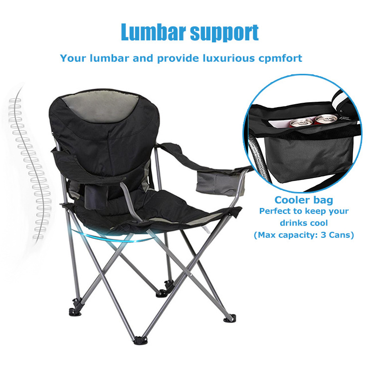 HOMFUL Custom Lightweight Wholesale Fabric Beach Chair Oversized folding chair Camping chair