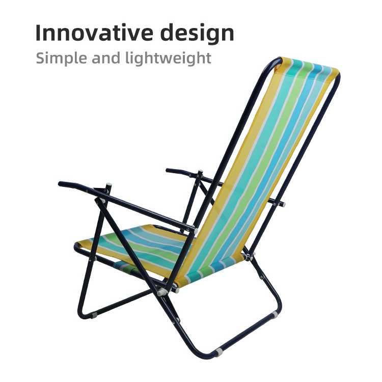 HOMFUL Wholesale Outdoor Foldable Camping Chairs Two Position Adjustable Beach Chair