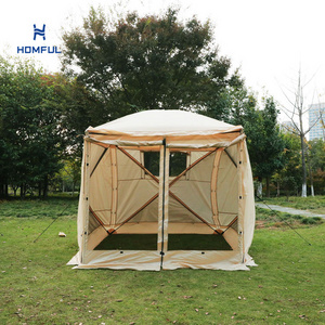 HOMFUL Multi Person Screen House Mesh Net Wall Shelter Gazebos Camping Canopy Tent