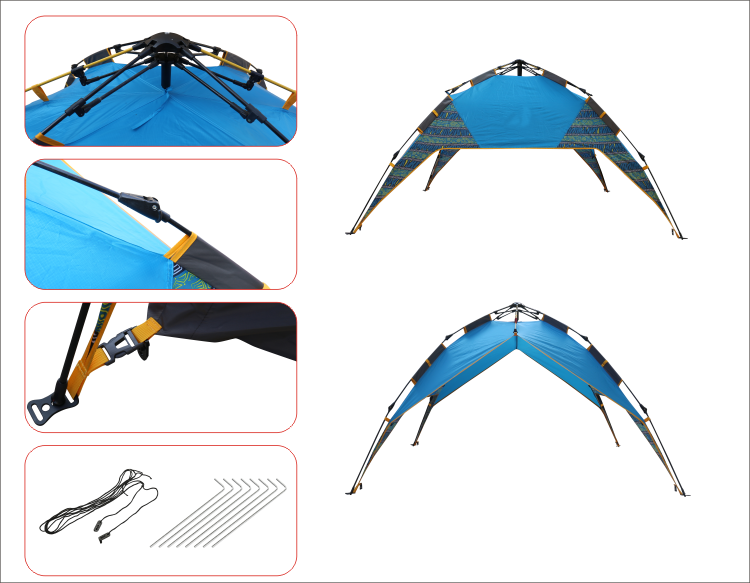 HOMFUL 4 person tents camping outdoor waterproof for sale