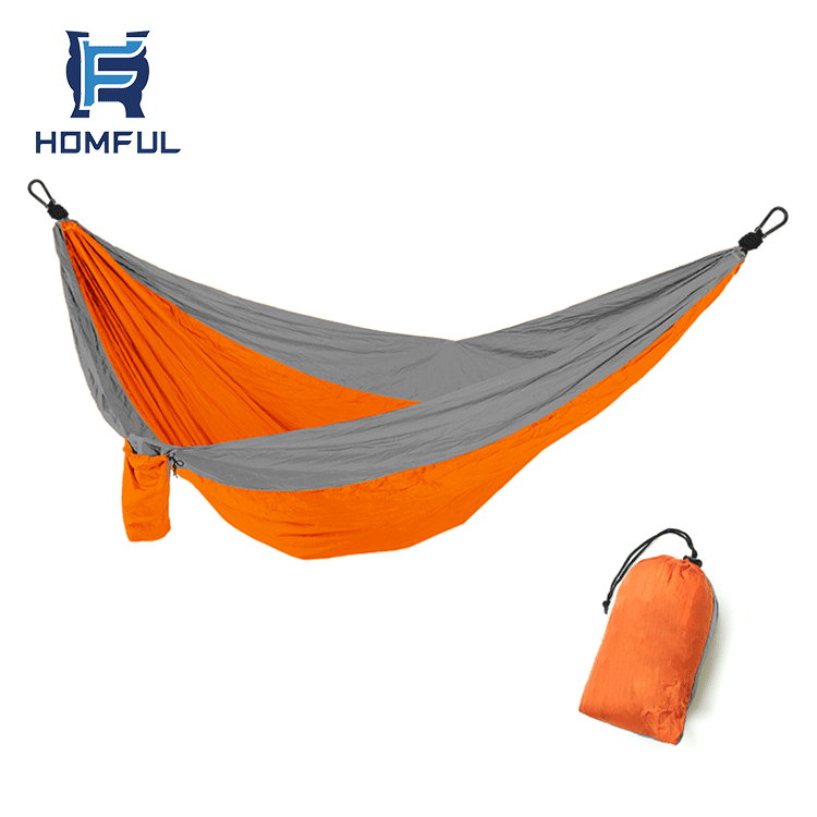 HOMFUL Portable Ultralight Nylon Hiking Swing Folding Single Hammock In American Market