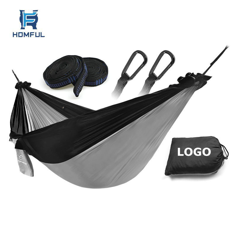 HOMFUL Camping Hammock Portable Lightweight Tree Hammock 201T Nylon Outdoor Hammocks