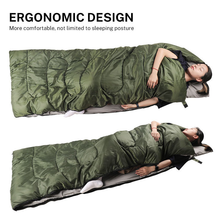 HOMFUL Ultralight Portable Polyester Winter Outdoor Adults Compact Single Camping Sleeping Bag