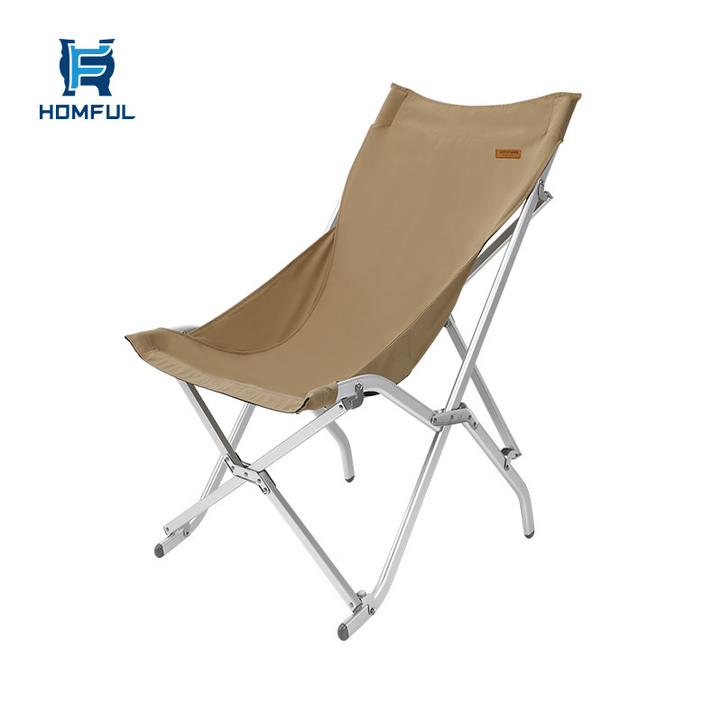 HOMFUL Wholesale New Style Modern Tall Aluminum Folding Chair Outdoor Camping Chair Foldable