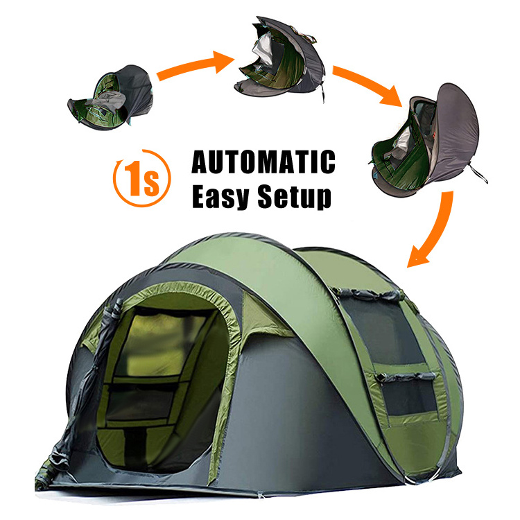 HOMFUL Wholesale Outdoor Large Automatic Instant Tent Waterproof Camping Tents Pop Up Tents