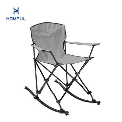 HOMFUL Outdoor Portable Folding Rocking Chair Camping Rocking Chair For Outdoor Picnic Camping