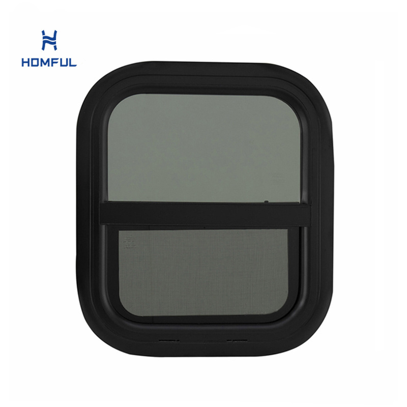 HOMFUL Tempered Glass Camper Window Motorhome RV Sliding Caravan Window RV Window