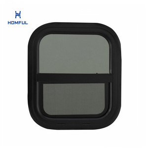 HOMFUL Tempered Glass Camper Window Motorhome RV Sliding Caravan Window RV Window