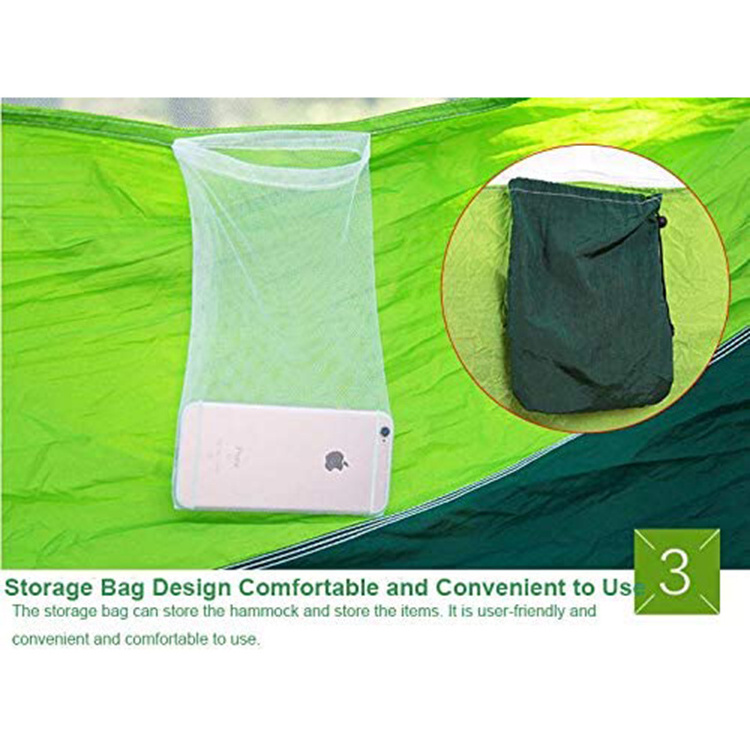 HOMFUL Upgrade Ultralight Hammock Portable Nylon Mosquito Net Camping Hammock with Rain Fly Tent Tarp