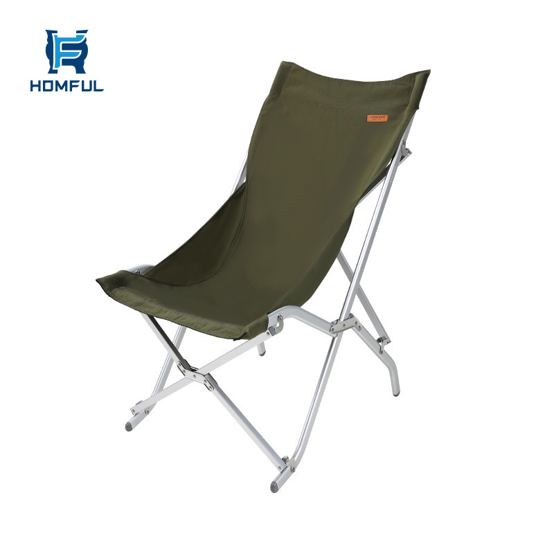 HOMFUL Wholesale New Style Modern Tall Aluminum Folding Chair Outdoor Camping Chair Foldable