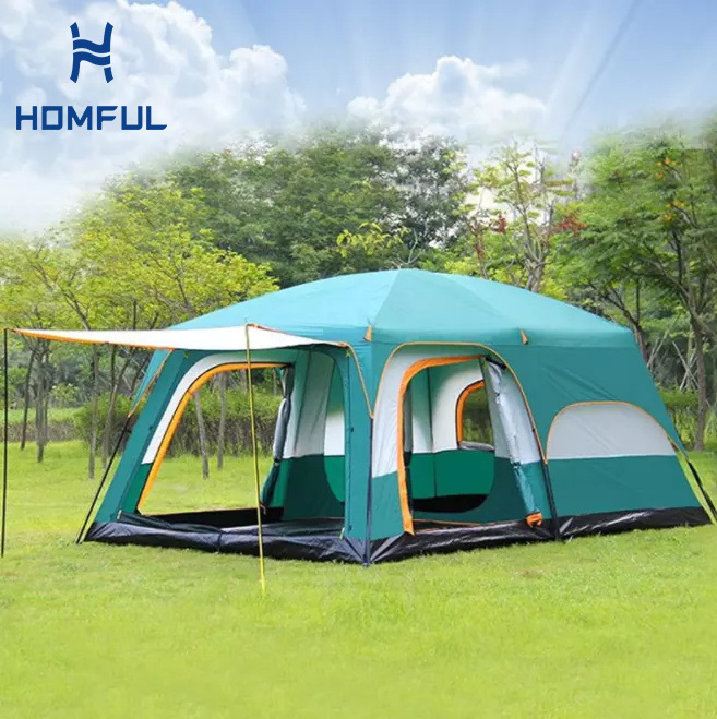 HOMFUL 8 Persons Waterproof Large Family Tents Multi Room Cabin Tent Camping Outdoor Tents