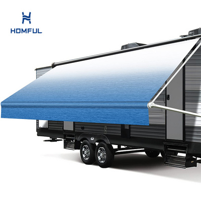 HOMFUL Motorhome Cassette Retractable RV Awning Camper Van RV Trailer Awning Replacement Fabric Caravan RV Awning for Sale