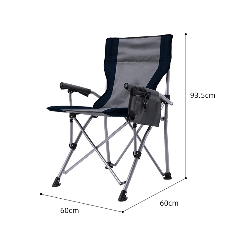 HOMFUL Custom Portable Breathable Oxford Outdoor Foldable Steel Camping Folding Chair