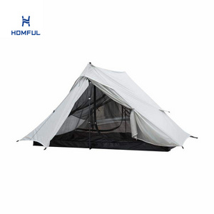 HOMFUL Outdoor Mountain Portable Tent Climbing Hiking 2 Person Tent Ultralight Tent