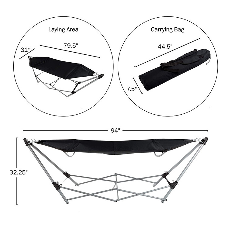 HOMFUL Wholesale Customized Oxford Doublenest Garden Hammocks Camping Hammock Outdoor with Stand