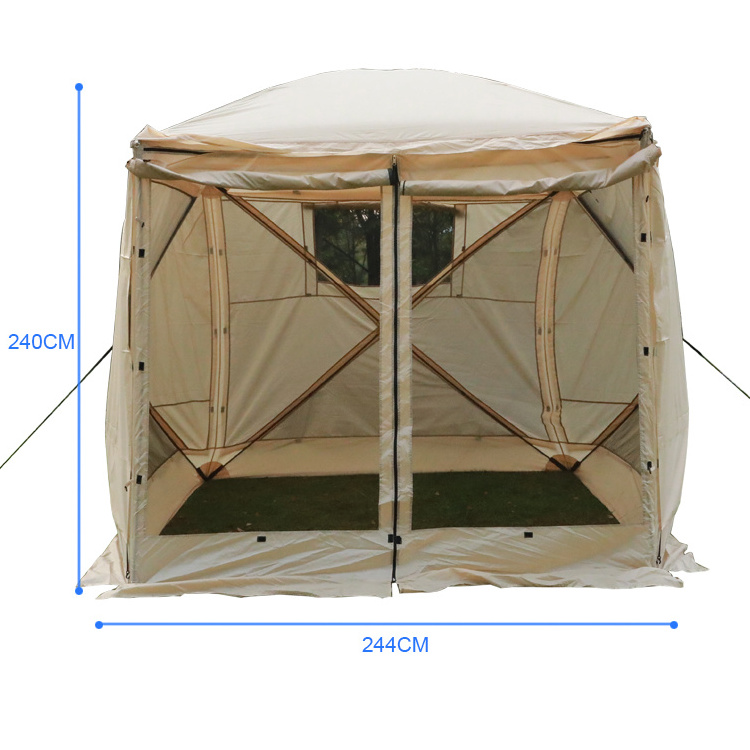 HOMFUL Multi Person Screen House Mesh Net Wall Shelter Gazebos Camping Canopy Tent