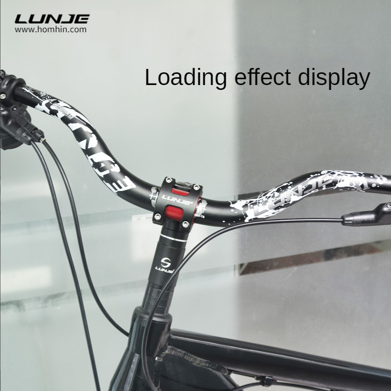 Lunje Mountain Bicycle Handle Bar Handlebar 90mm Tall Angle Handlebar 720/780mm Handle MTB Accessories mtb parts bicycle handle