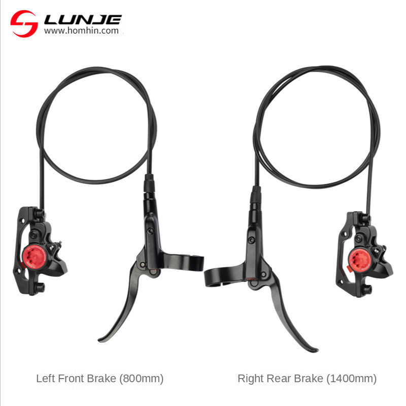 LUNJE Disc Brake Mountain Bike Hydraulic Disc Brake 800/1400mm MTB Bicycle Hydraulic Brakes Front/Rear Bike Part