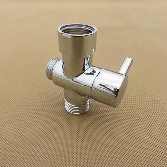 New design brass angle valve faucet lavatory Water Cross Shower Faucet diverter  3 Way Seat Angle Valve