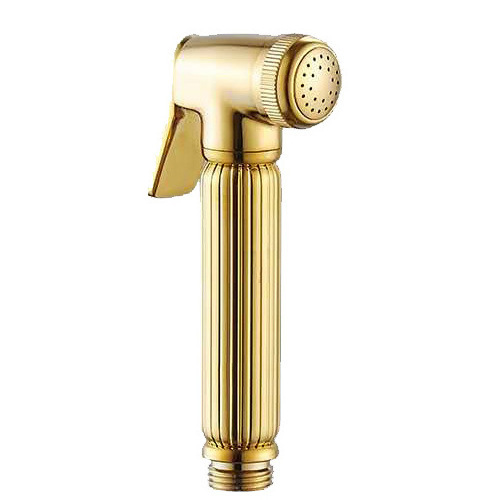 golden brass handheld bidet with hose and bidet gold