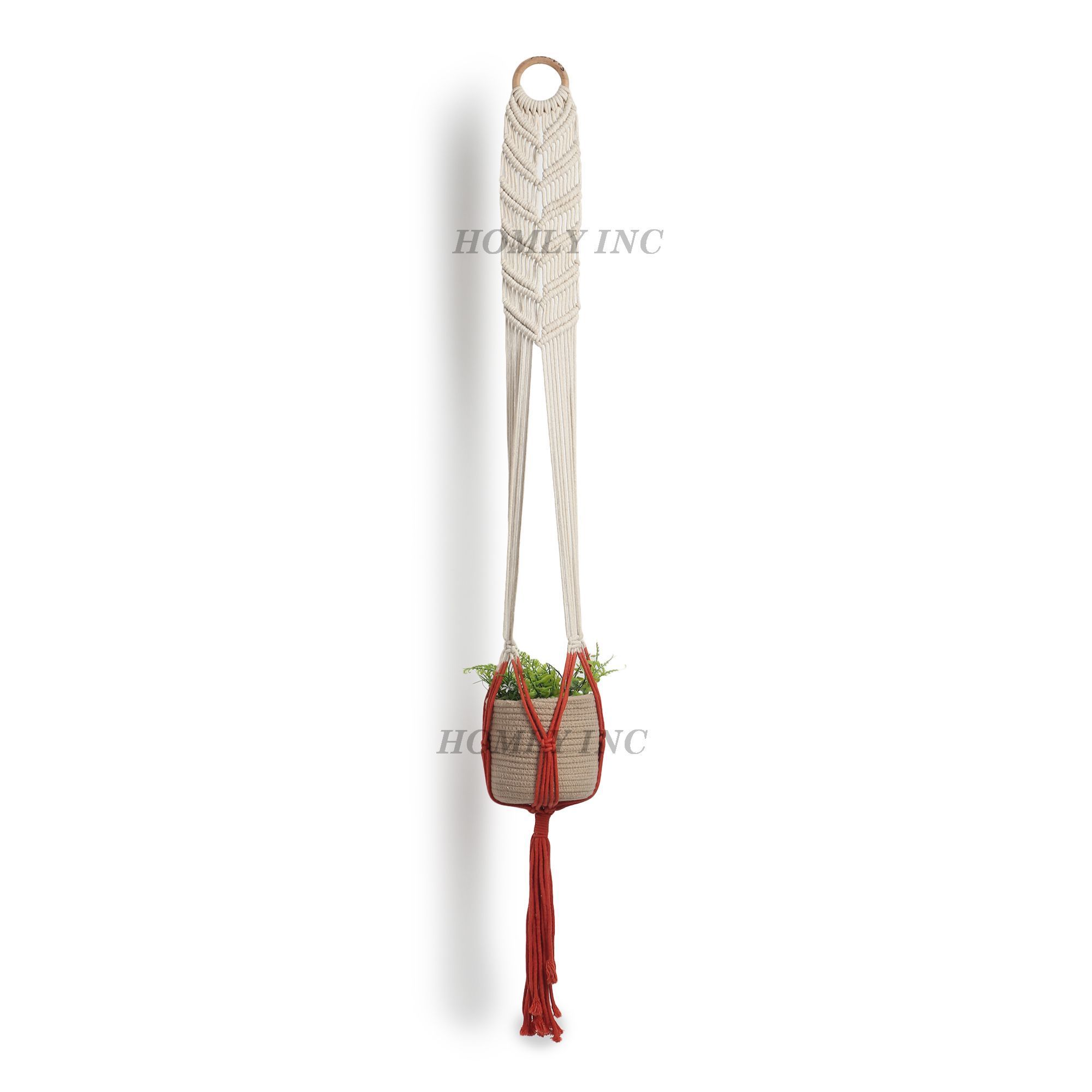 Artisanal Elegance Handmade Macrame Plant Hanger for Stylish Greenery Oem High Quality Private Label Made In India Product