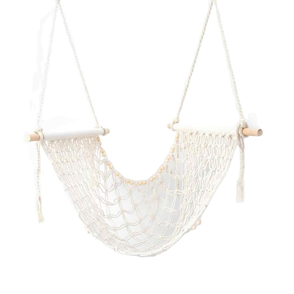 Handmade Macrame Baby Swing Made Of Cotton Rope