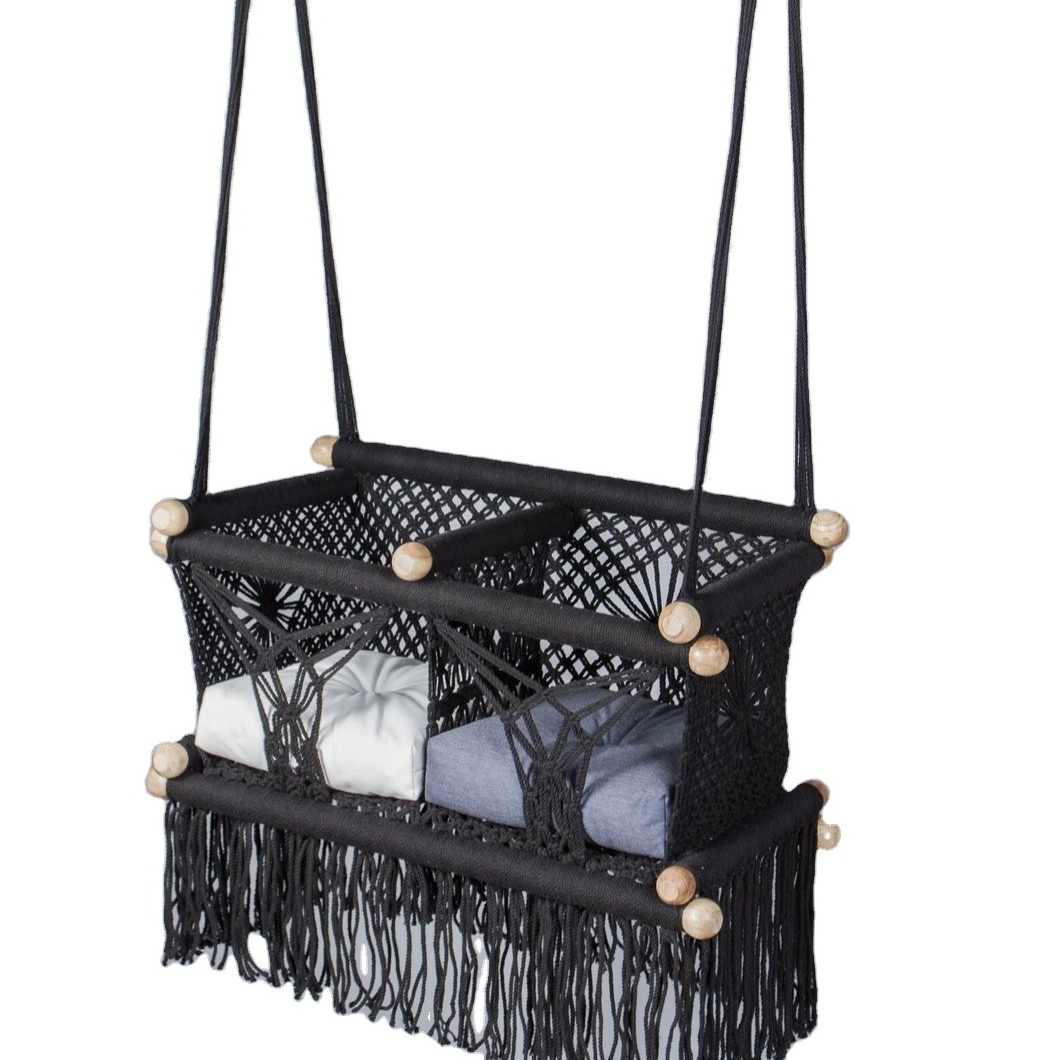 Handmade Macrame Baby Swing Made Of Cotton Rope