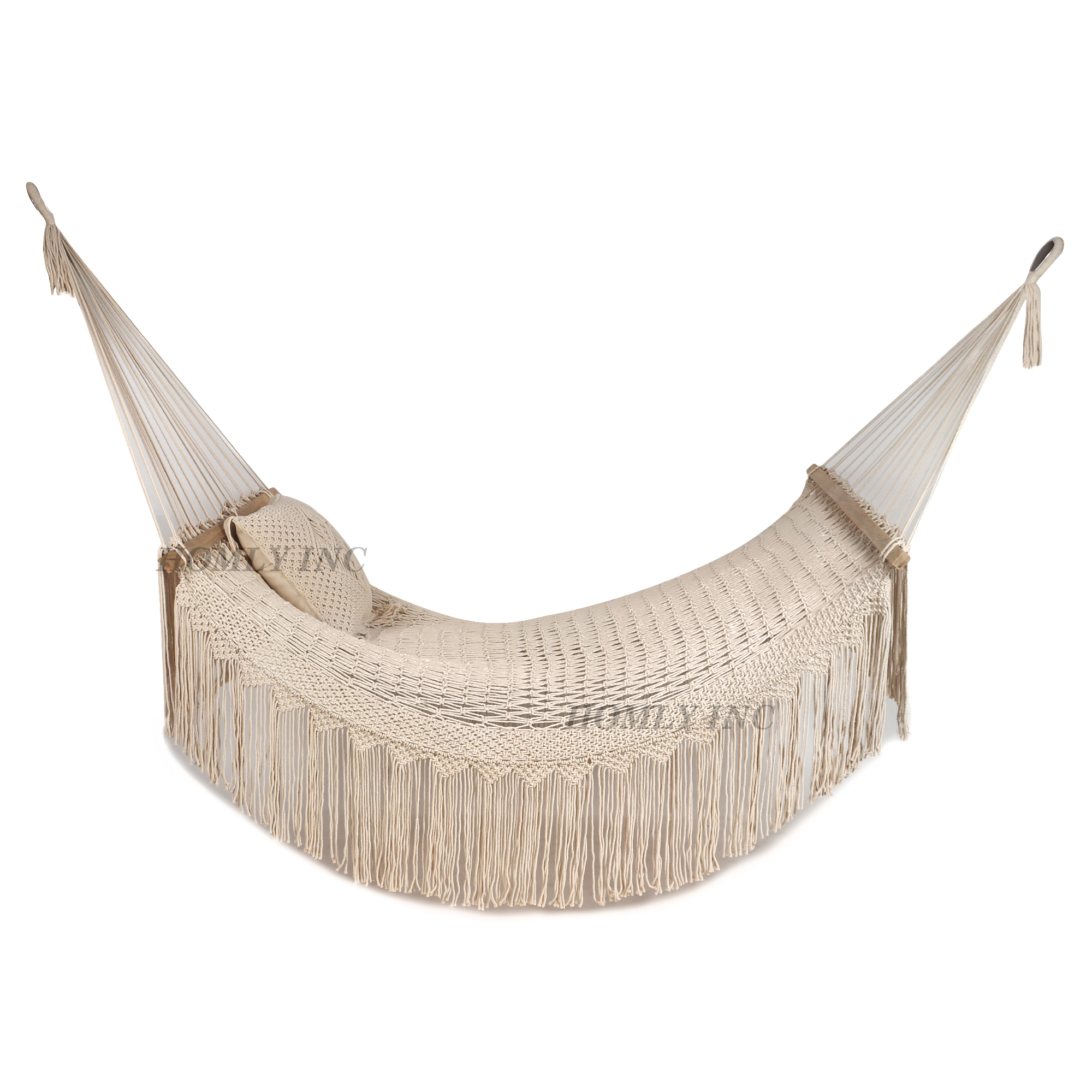 Relax in Style with Our Handcrafted Macrame Beach Hammock Durable Comfortable & Perfect for Sun-soaked Escapes Oem High Quality