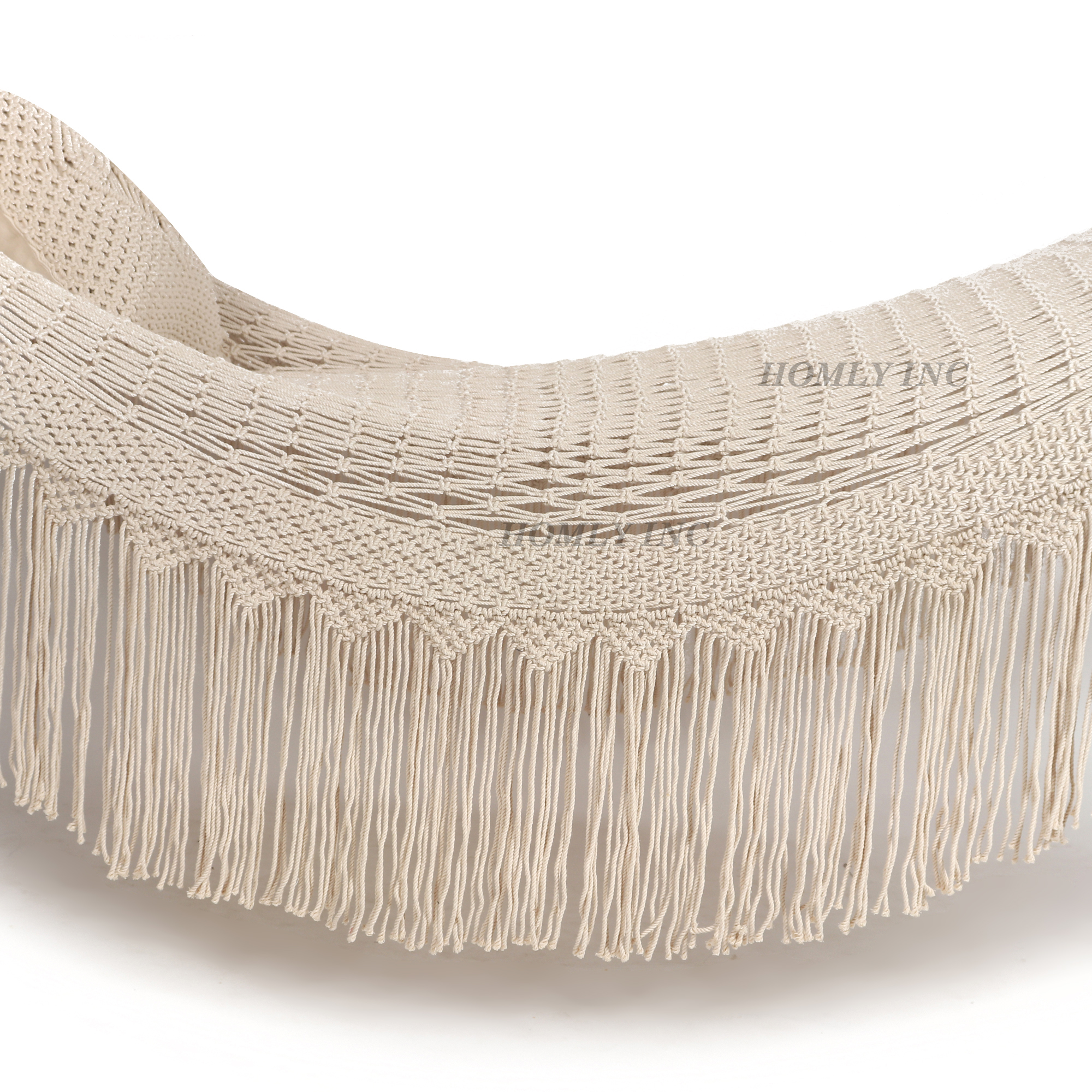 Relax in Style with Our Handcrafted Macrame Beach Hammock Durable Comfortable & Perfect for Sun-soaked Escapes Oem High Quality