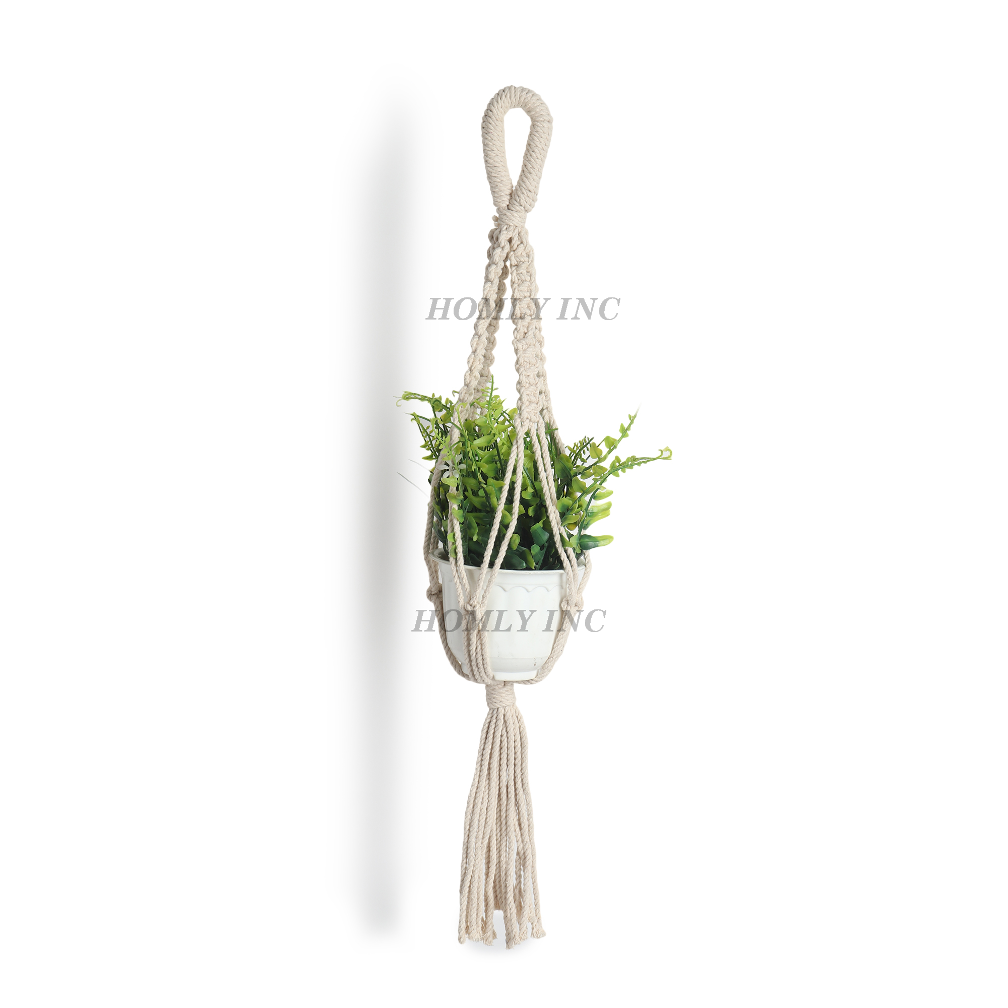 Artisanal Elegance Handmade Macrame Plant Hanger for Stylish Greenery Oem High Quality Private Label Made In India Product