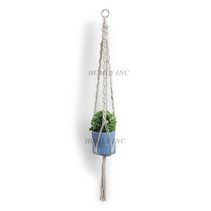 Sustainable Bliss: Eco-Friendly Macrame Pot Hanger for Garden & Balcony Elevate Your Space with Green Style Private Label India