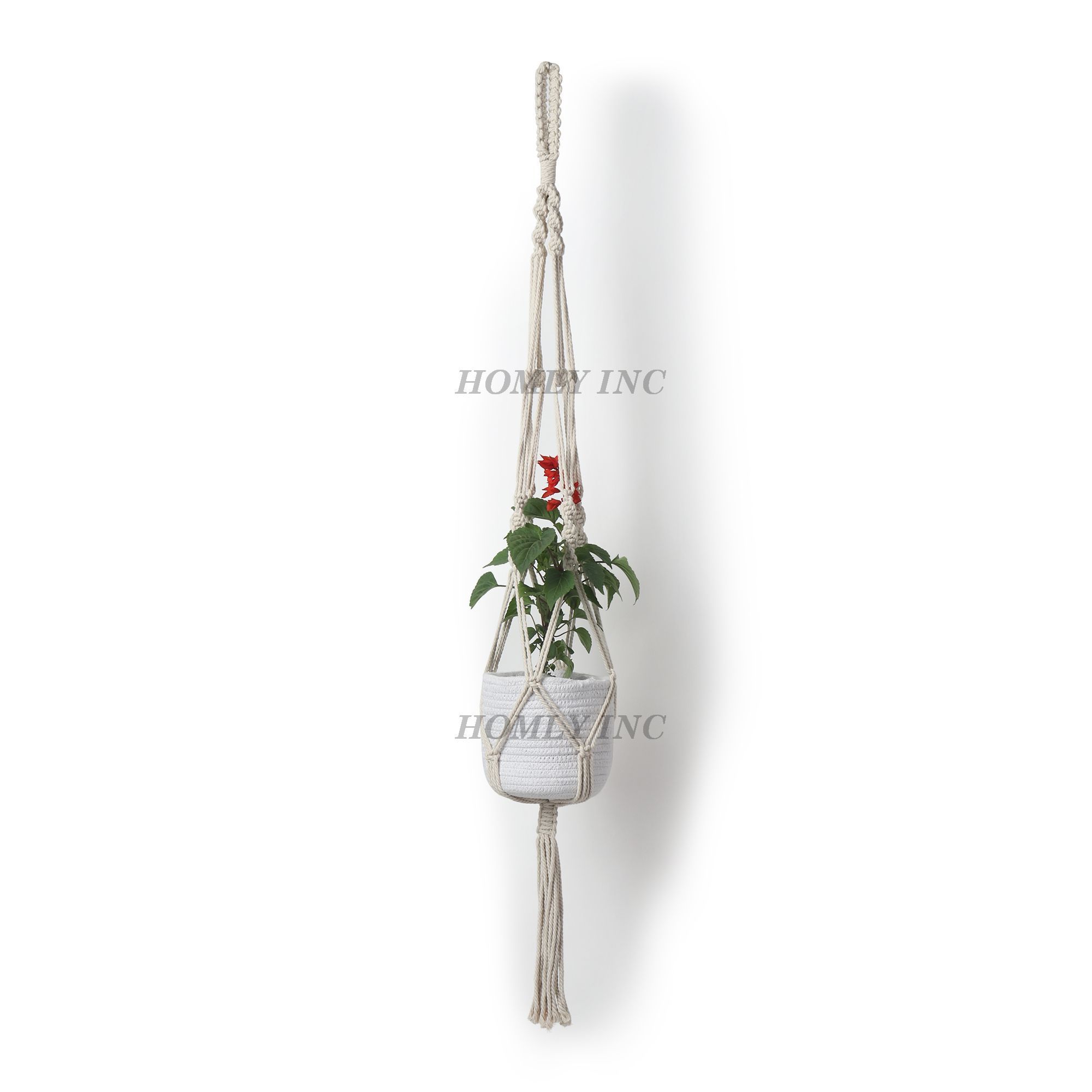 Sustainable Bliss: Eco-Friendly Macrame Pot Hanger for Garden & Balcony Elevate Your Space with Green Style Private Label India