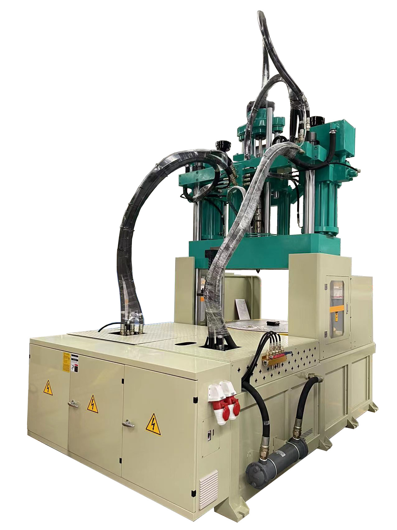 250 ton plastic injection moulding machine with lower work table rotary table servo motor