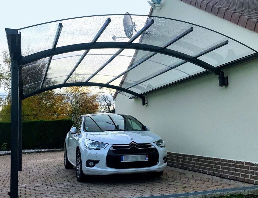 Canopies&carports,Garages Cantilever Type Aluminium solid Polycarbonate Car Shelter