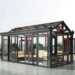 Outdoor Glass House Customized Winter Garden Free Standing Sunroom