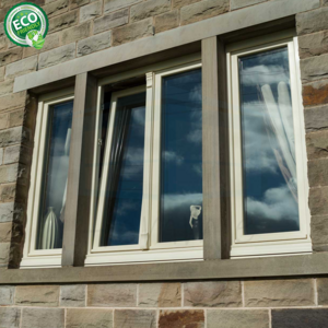 Passive House Open Inside Window NFRC Double Tempered Tinted Glass Aluminium Tilt-turn Window