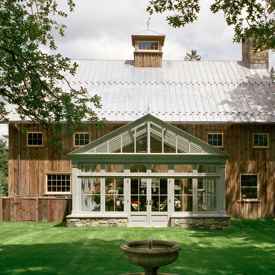 Outdoor Glass House Customized Winter Garden Free Standing Sunroom