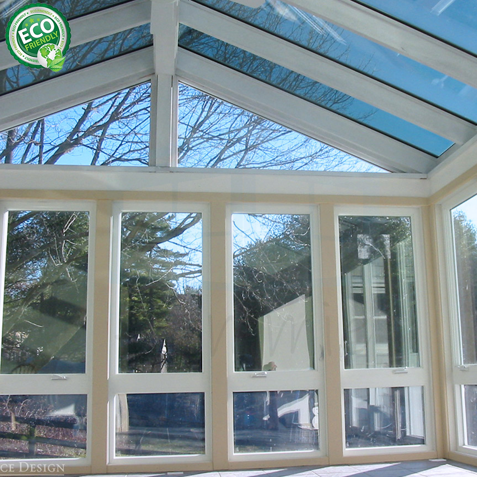 Top Quality Aluminum Frame Retractable Awning Roof Sliding Tempered Insulated Glass Greenhouse Sunroom Glass Houses