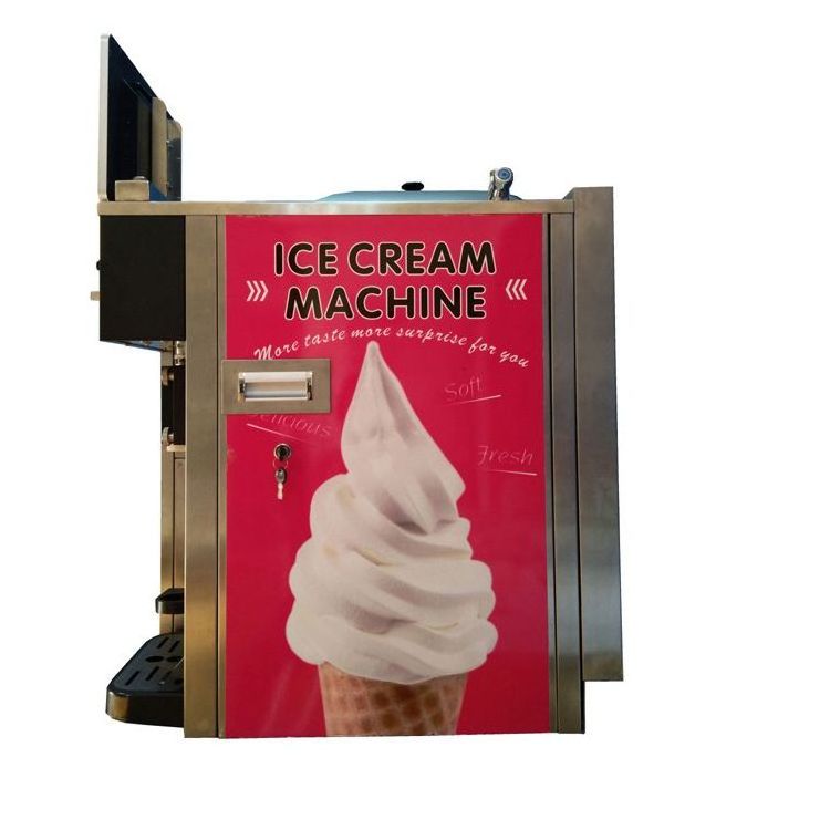 Ice cream vending machine Semi automatic for making frozen yogurt softserve