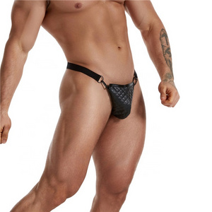 Gay Hot Sexy Club Wearing Leather Underwear Mens Erotic Thongs And G Strings