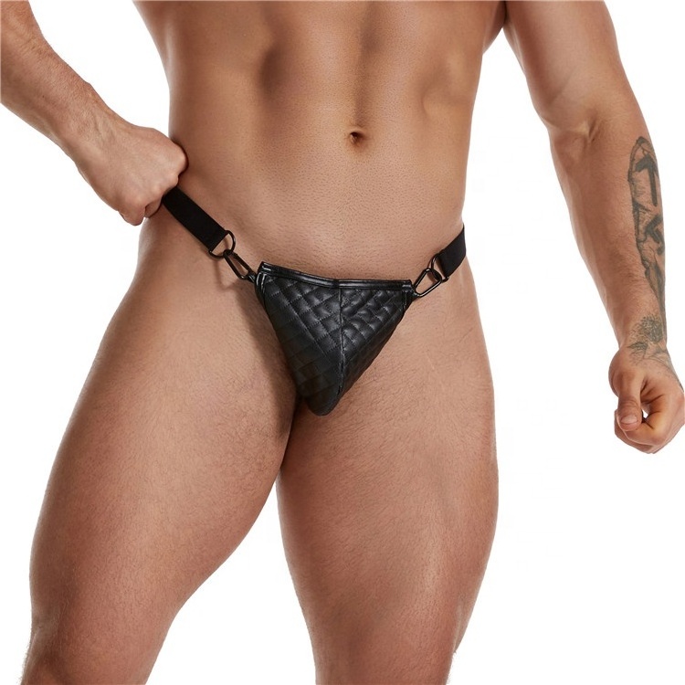 Gay Hot Sexy Club Wearing Leather Underwear Mens Erotic Thongs And G Strings