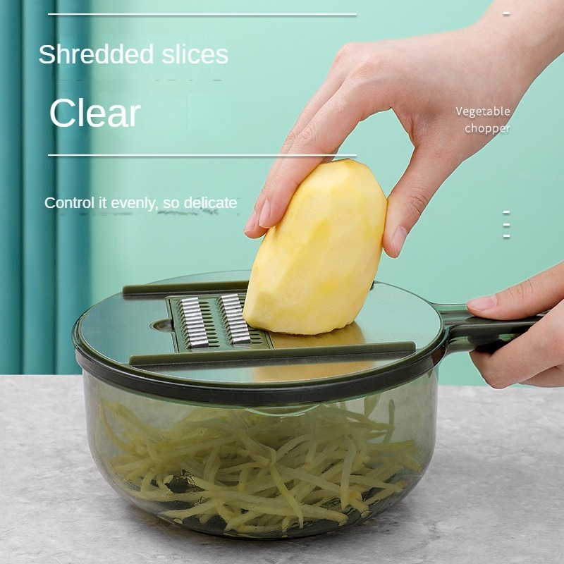 Multi-Functional Stainless Steel Vegetable Cutter Kitchen Vegetable Processing Shredded Slice Salad Grater Kitchen Grater