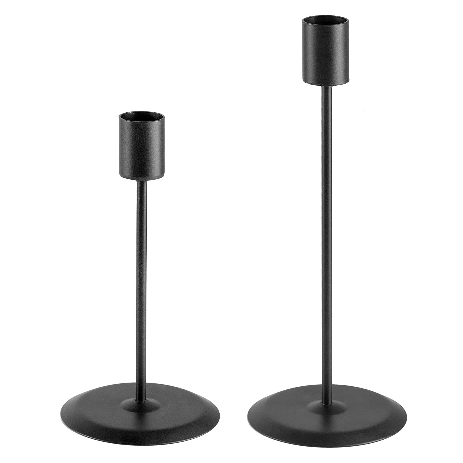 Simple Modern Romantic Candlelight Dinner Decoration Wrought Iron Black Candle Holder